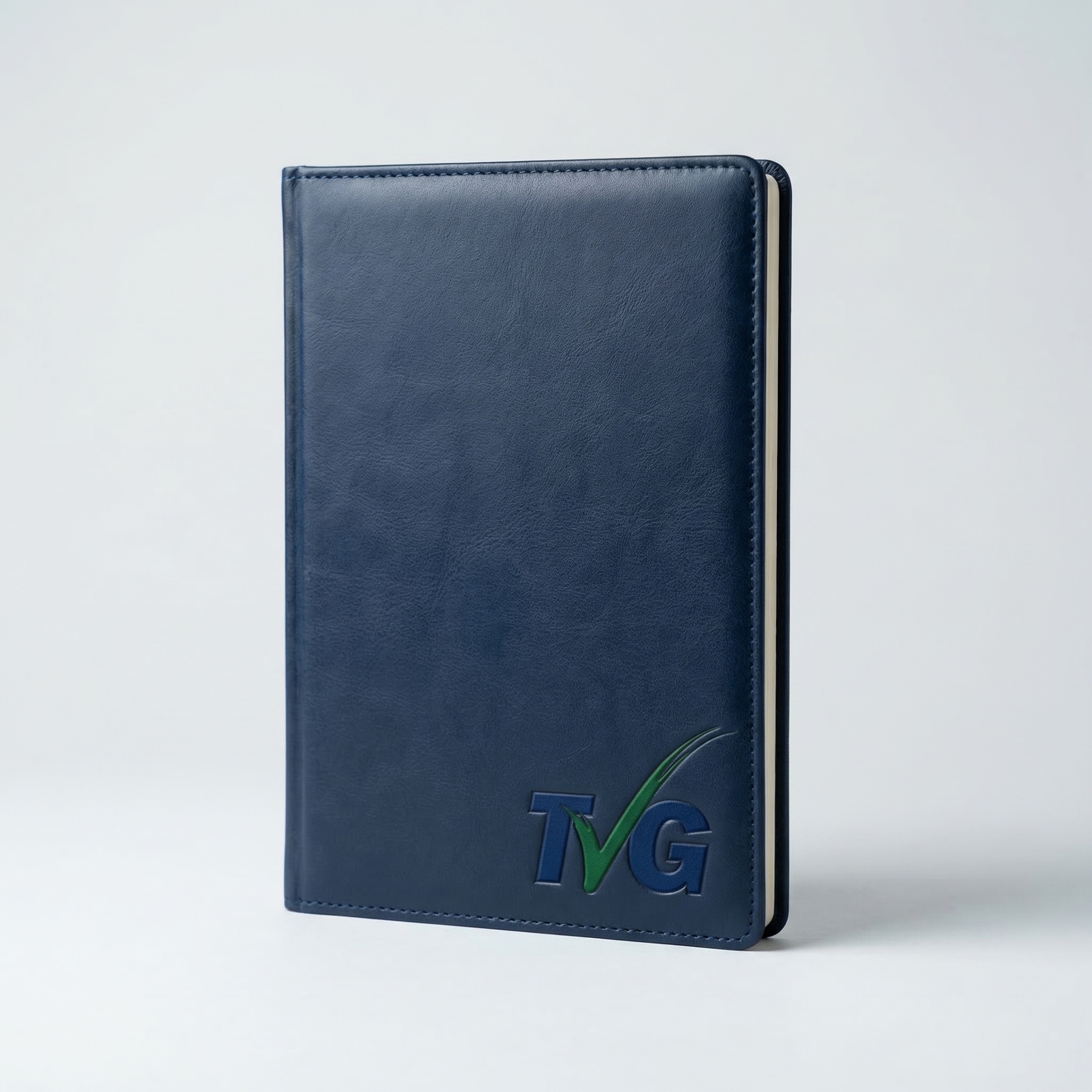 Branded hardcover journal as a client welcome gift idea