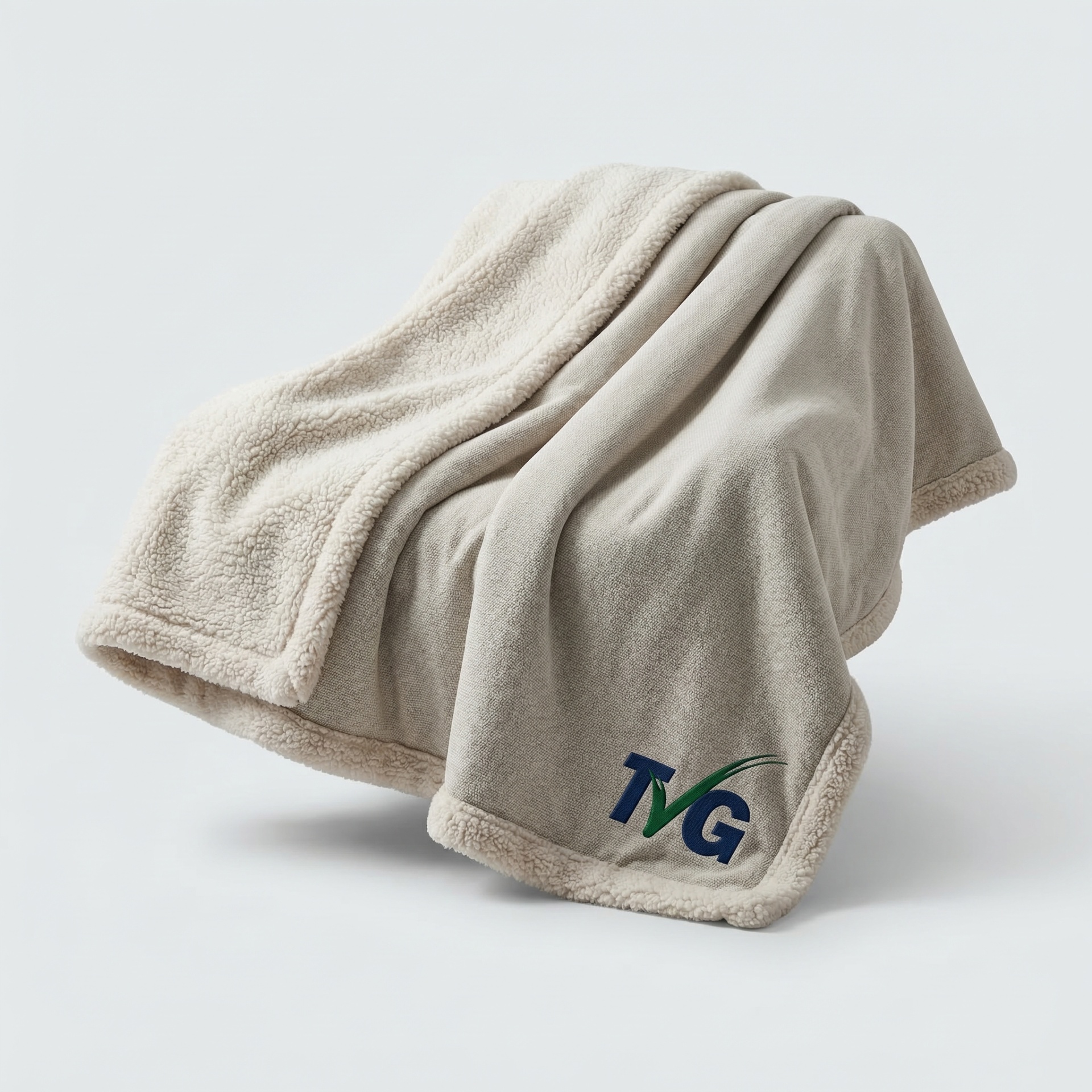 Branded throw blanket as a seasonal gift idea